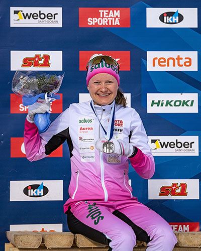 Aurea Group kuului Johanna Matintalon tukitiimiin jo kaudella 2020-2021, jolloin hiihtotähti saavutti hienosti SM-palkintosijat.